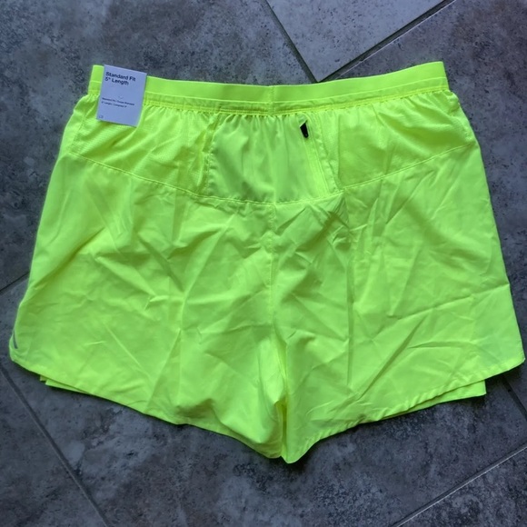 Nike Men’s Flex Stride 2 in 1 Running 5” Shorts Volt Reflective CJ5467-702 XL FC - Picture 2 of 3